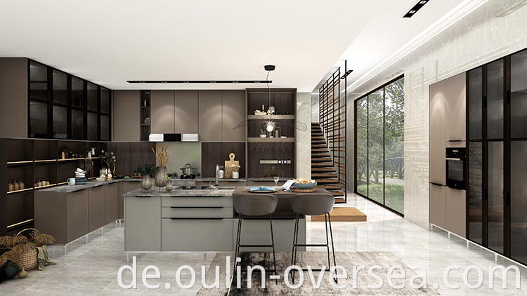 Brown high-end kitchen customized for sale kitchen cabinets